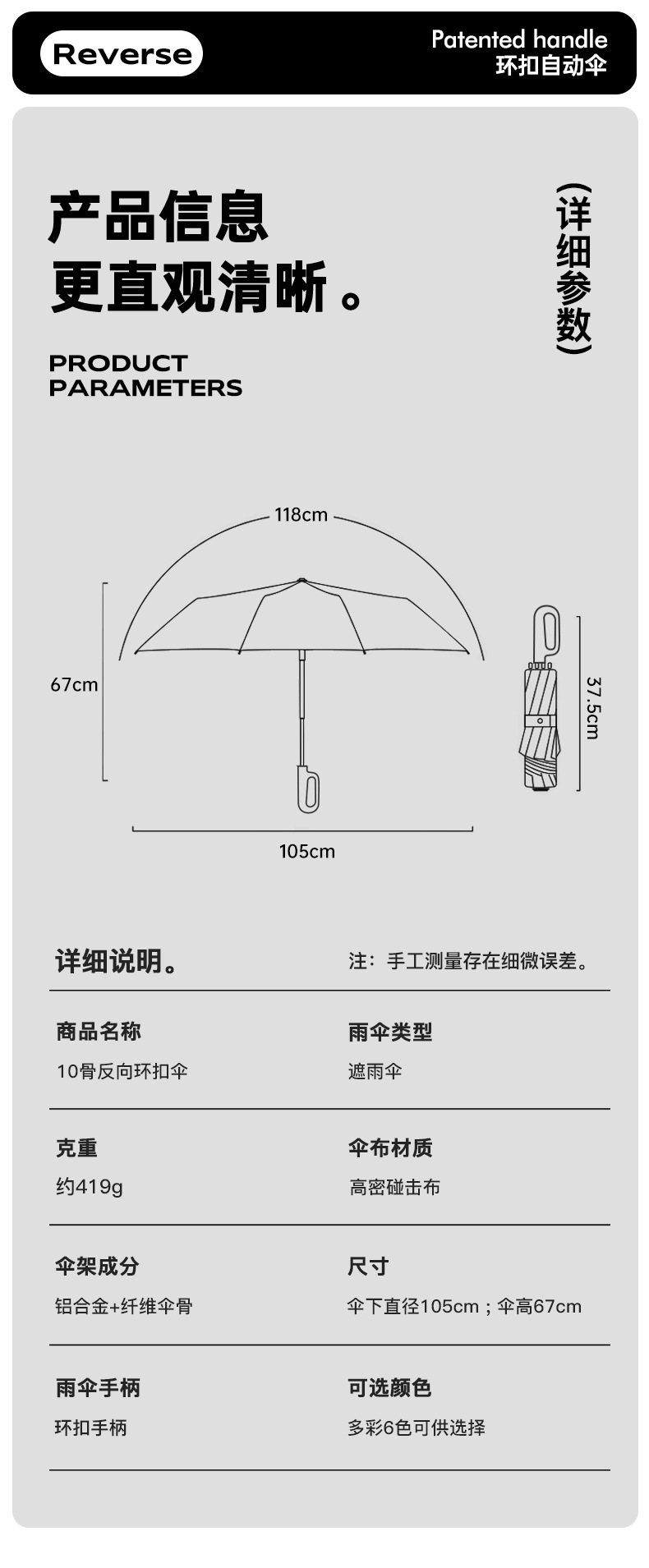 三折疊自動(dòng)傘