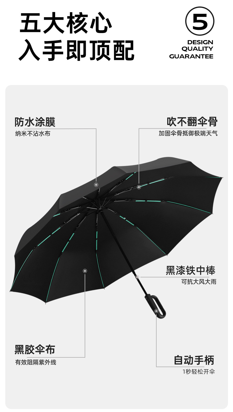 環(huán)扣手柄自動(dòng)傘